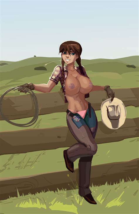 Topless Cowgirl By Morganagod Hentai Foundry