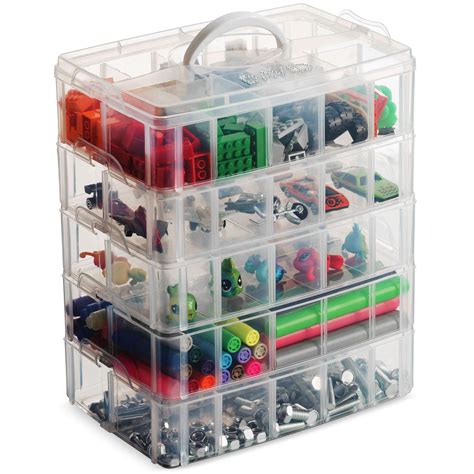 Lifesmart Usa Stackable Storage Container Clear 50 Adjustable