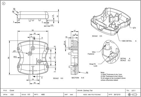 Mechanical Engineering Technical Drawing