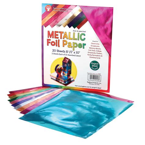 Metallic Foil Paper Sheets Beckers School Supplies