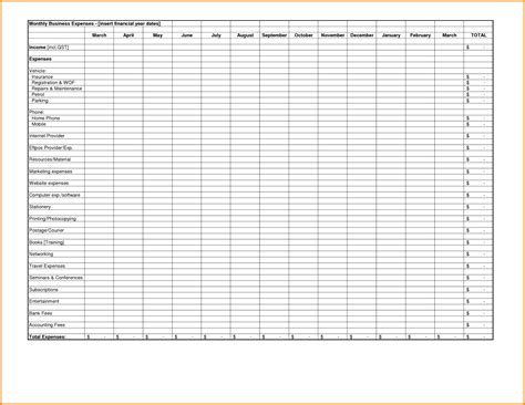 Excel Spreadsheet Template For Expenses Expense Spreadsheet Spreadsheet