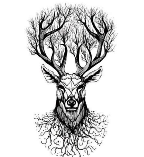 45 Cute Inspiring And Beautiful Deer Tattoo Designs Petpress Deer
