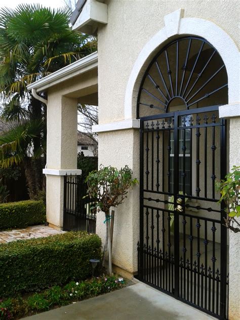 Wrought iron front porch railings have two main advantages. Wrought Iron Front Porch Gates | Tyres2c