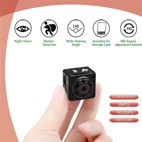 Mini Spy Hidden Camera 1080p Night Vision Camera Nanny Cam Portable