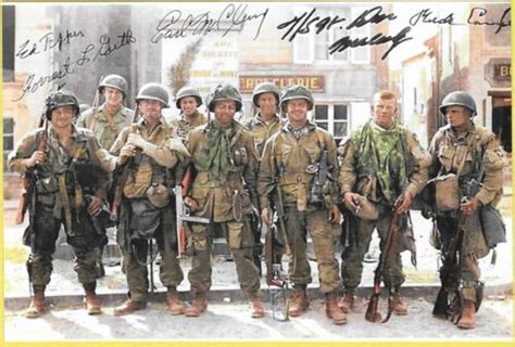 Us Paratroopers 101st Airborne Easy Company France 1944 Re Print Ww2