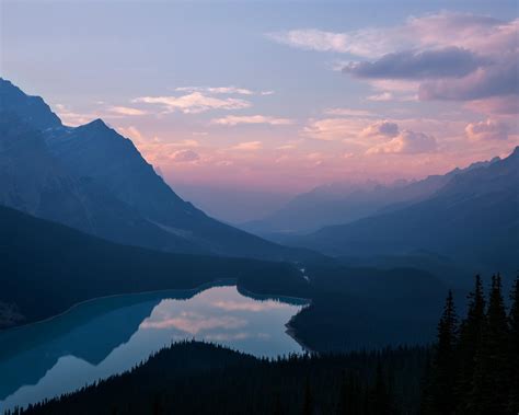 Peyto Lake Sunset Banff National Park Alberta Canada 2048x1638 Oc