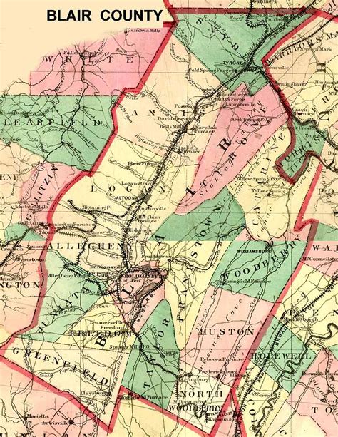 Blair County Pennsylvania Maps And Gazetteers