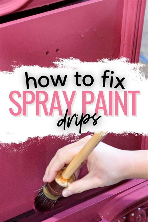 How To Fix Spray Paint Drips