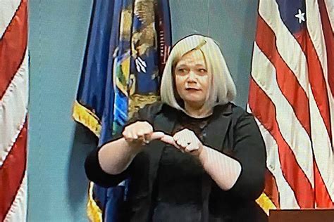 This will guide you through the recovery process. Who is the Sign Language Interpreter for Governor Whitmer?