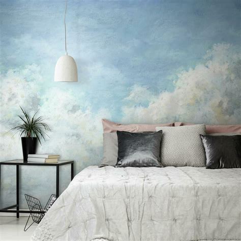 In The Clouds Peel And Stick Wallpaper Mural Roommates Decor