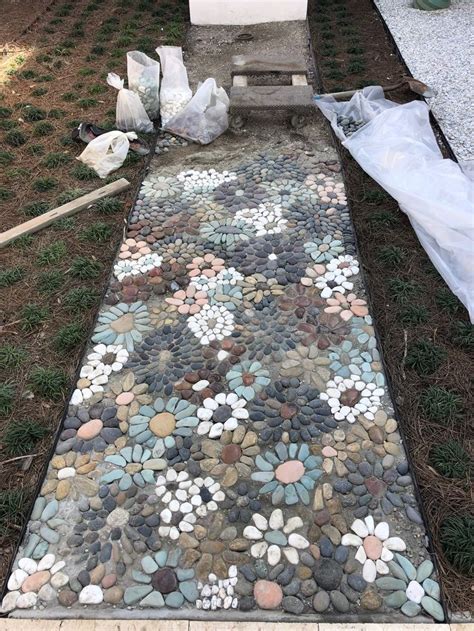 My Pebble Mosaic I Still Have 6 Feet To Go It Takes About An Hour