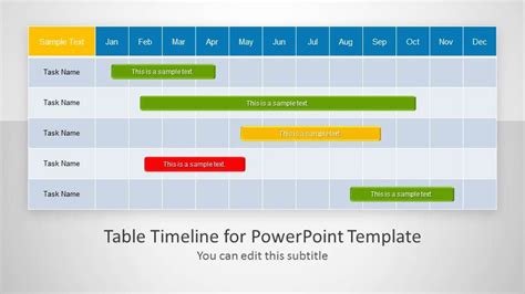 Simple Timeline Table Template 24 Hour