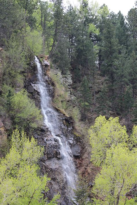 Waterfall At Idaho Springs Colorado Visible From Almost A Flickr