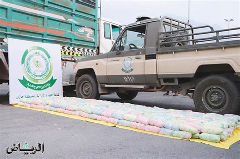 جريدة الرياض إحباط تهريب نصف طن من القات المخدر في جازان