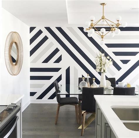 20 Striped Wall Paint Design DECOOMO