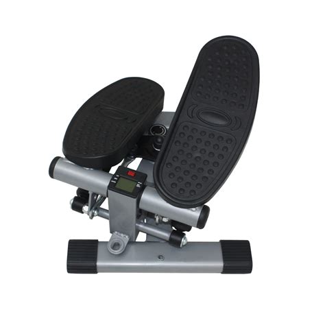 Sunny Health Fitness Twist Stepper Step Machine With Handle Bar And Lcd