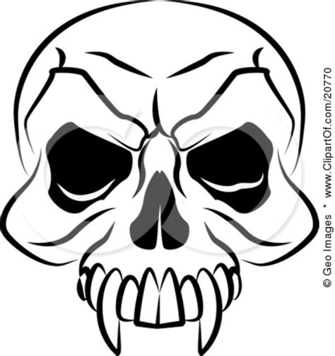 Vampires Skull With Fanged Teeth And Deep Eye Sockets | Free Images at