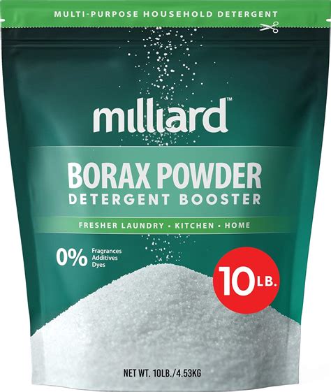 Milliard Poudre De Borax Sac De 4½ Kg 10 Lb Amazonca Santé Et