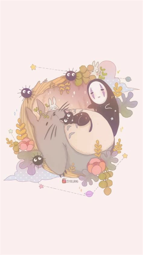 Pin By Evie Chacón On Totoro Cute Anime Wallpaper Ghibli Artwork