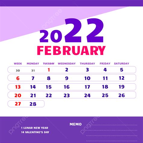 February 2023 Calendar Vector Png Images New Calendar Design February