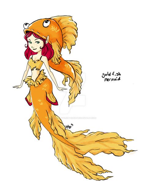 Goldfish Mermaid By Jamiesartcreations On Deviantart