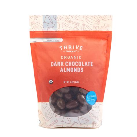 Organic Dark Chocolate Almonds Thrive Market