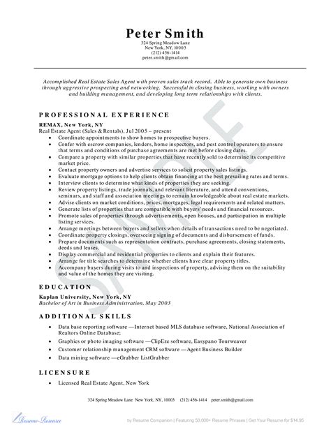How To Write A Real Estate Resume With No Experience Aresumed