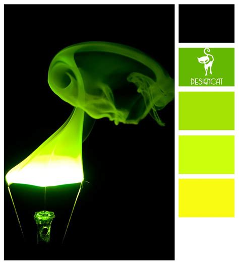 √ Neon Green Color Palette