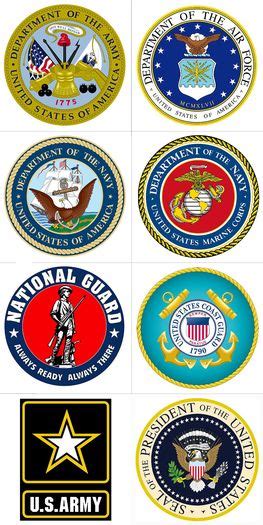 Military Emblems Ceiling Or Wall Tile Set