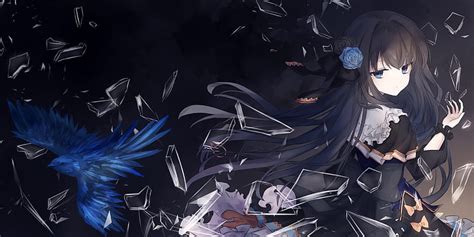 1920x1080px 1080p Free Download Anime Girl Shattered Glass Brown