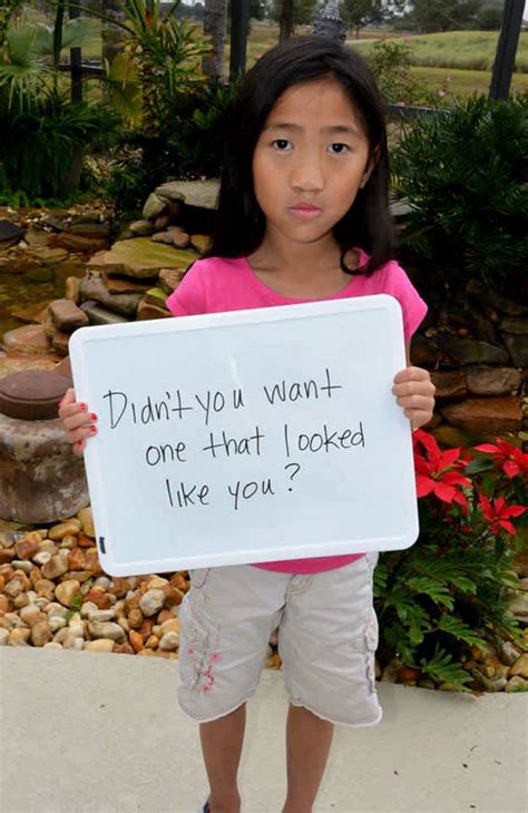 adoptive mom creates photo series to spotlight offensive comments about daughters