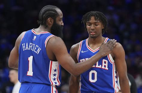 Sixers Guard Tyrese Maxey Credits James Harden For Game Blossoming