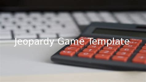 Jeopardy Game Template 10 Free Ppt Pptx Documents Download