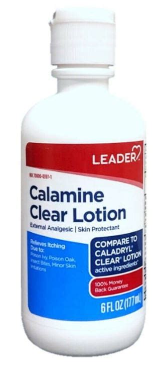 Leader Calamine Clear Lotion 6 Fl Oz