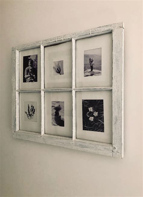 Upcycled Window Frame Into Picture Framed Wall Art Angel Wings Wall
