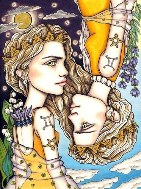 Gemini The Twins Gemini Art Astrology Gemini Gemini Sign Zodiac