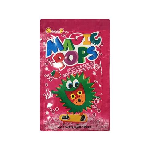 Magic Pops Popping Candy 55g X 40 Pouches 220g Strawberry Amazon