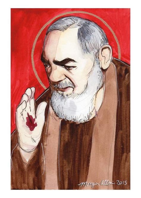 Padre Pio Art Print In 2020 Art Prints Art Watercolor Sketch