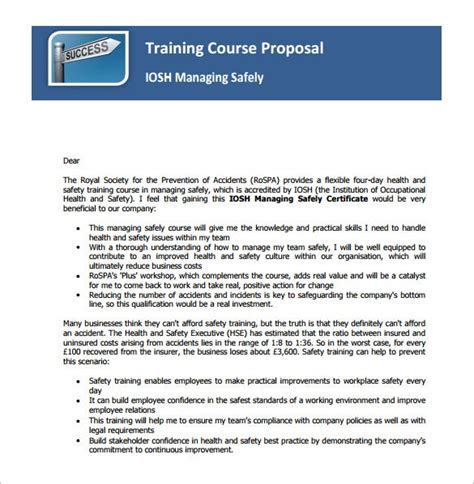 Training will allow the company to achieve streamlined processes, improve customer service and increase productivity. 41+ Training Proposal Templates in PDF | Google Docs | MS ...
