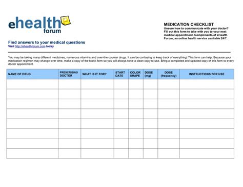 Blank Medication List Templates Awesome Dr Office Sign Sheet Template