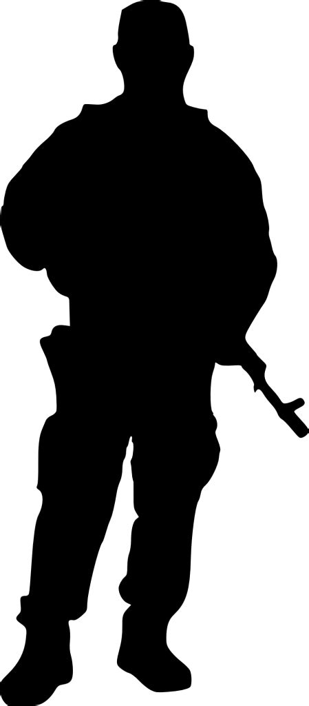 Fallen Soldier Battle Cross Silhouette At Getdrawings Free Download