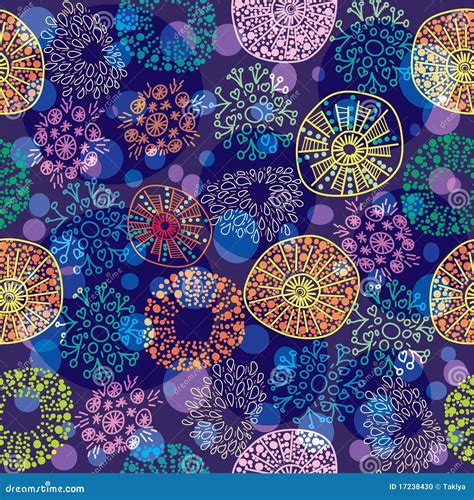 Seamless Colorful Floral Pattern Stock Photo Image 17238430