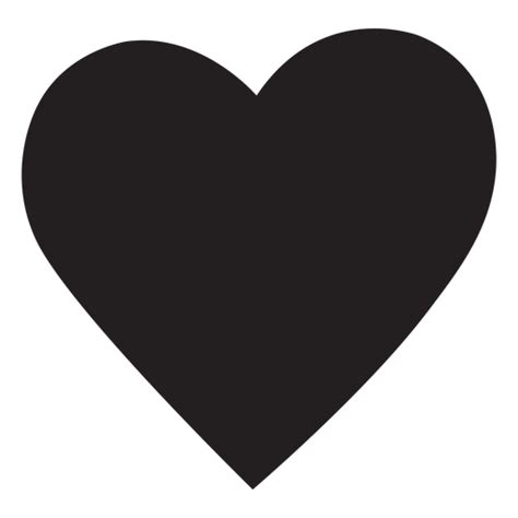 Simple heart silhouette - Transparent PNG & SVG vector file png image
