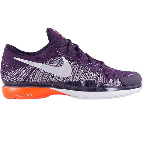 Nike Zoom Vapor Flyknit Mens Tennis Shoe Purplecrimson