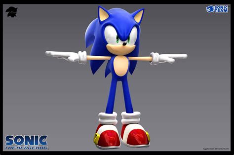 Sonic The Hedgehog 3d Model Final By Eggmanteen On Deviantart