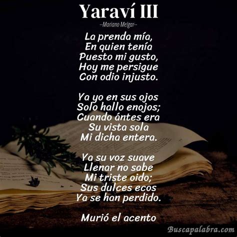 Poema Yaraví Iii De Mariano Melgar Análisis Del Poema