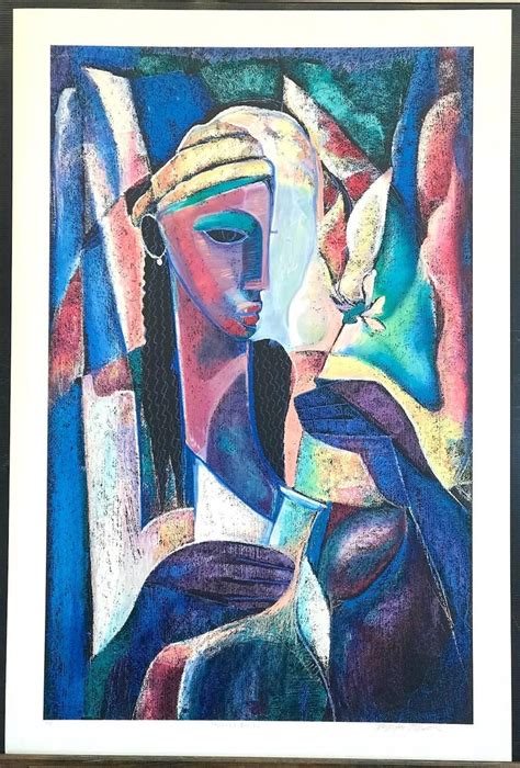 William Tolliver Natural Beauty Signed Hand Drawn Lithograph African