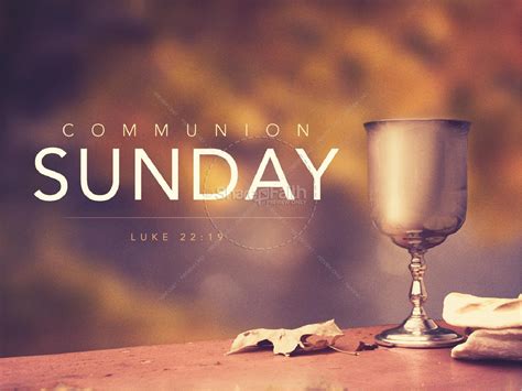 Communion Sunday Religious Powerpoint Clover Media