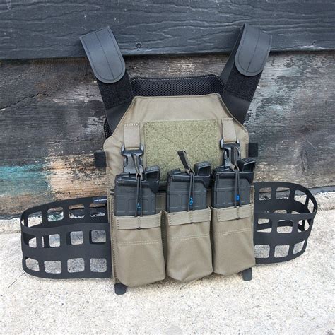 Perroz Designs Low Profile Slick Plate Carrier Lpspc Ranger Green Military Gear Tactical