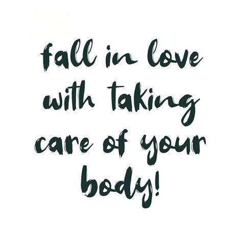 Fall In Love With Taking Care Of Your Body 💚 It Is Yours After All 🤗🌸